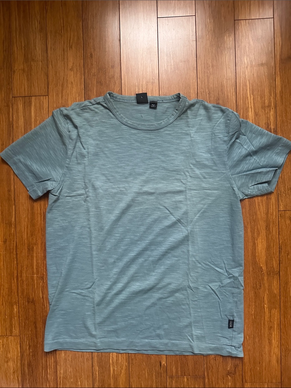 Boss Short Sleeve Crew Neck T-Shirt in Slate Blue.Size L